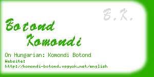 botond komondi business card